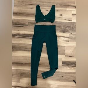 SET Active Deep Teal Leggings and Top Set